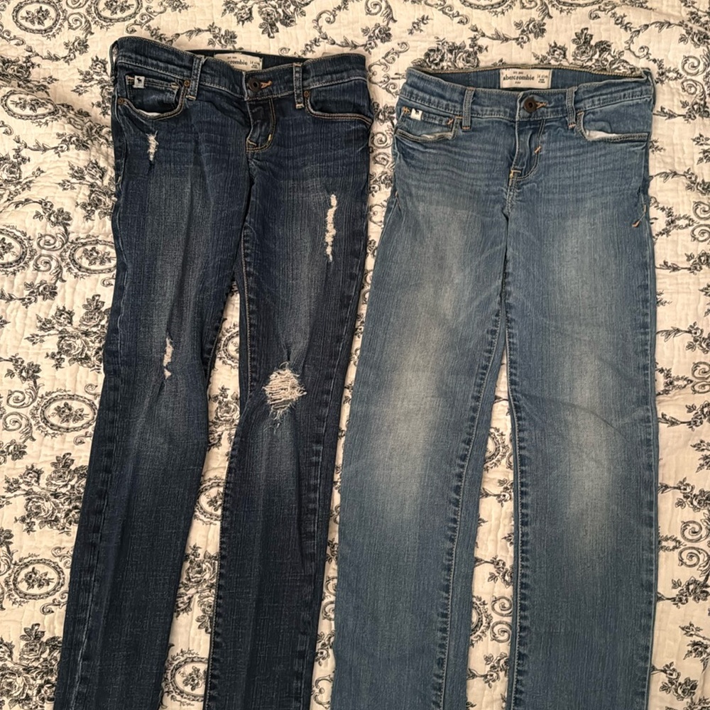 Lot of 2 Girls Abercrombie Jeans